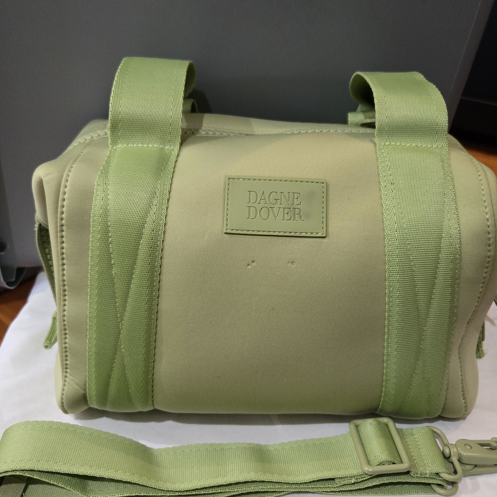 Dagne Dover Light Green Mini Duffel Crossbody Bag